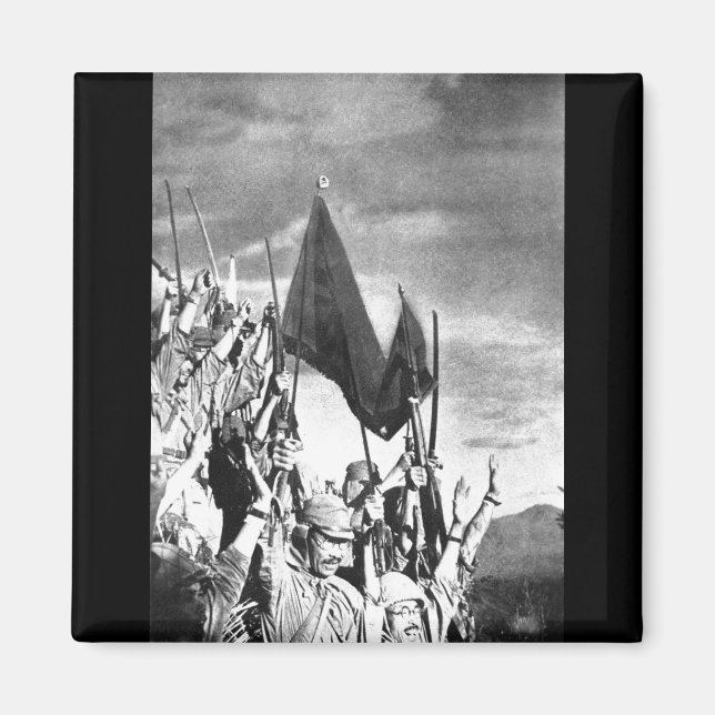 Japanese troops on Bataan,_War image Magnet (Front)