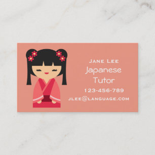 Japanese Tutor Japanese teacher Business Card