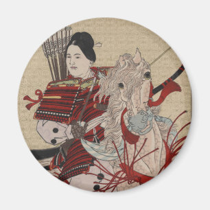 Japanese Ukiyo-e Hangakujo by Yoshitoshi Magnet