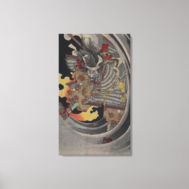 Japanese Ukiyo-e Yokai Ghost by Yoshitoshi Canvas Print (Front)