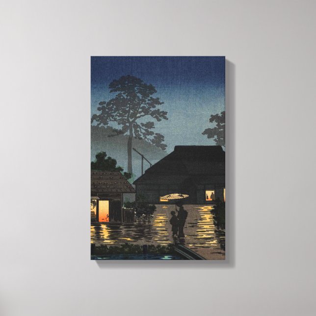 Japanese Ukiyoe Art(Kouitsu Tsuchiya) Canvas Print (Front)