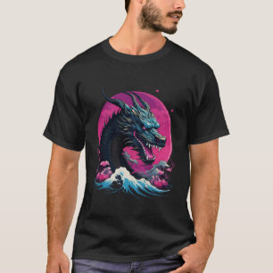 Japanese Vaporwave Tokyo Dragon Asian Retro 80Â€™S T-Shirt
