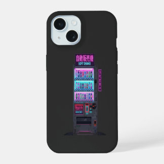 Japanese Vending Machine Cyberpunk Pixel Art iPhone 15 Case