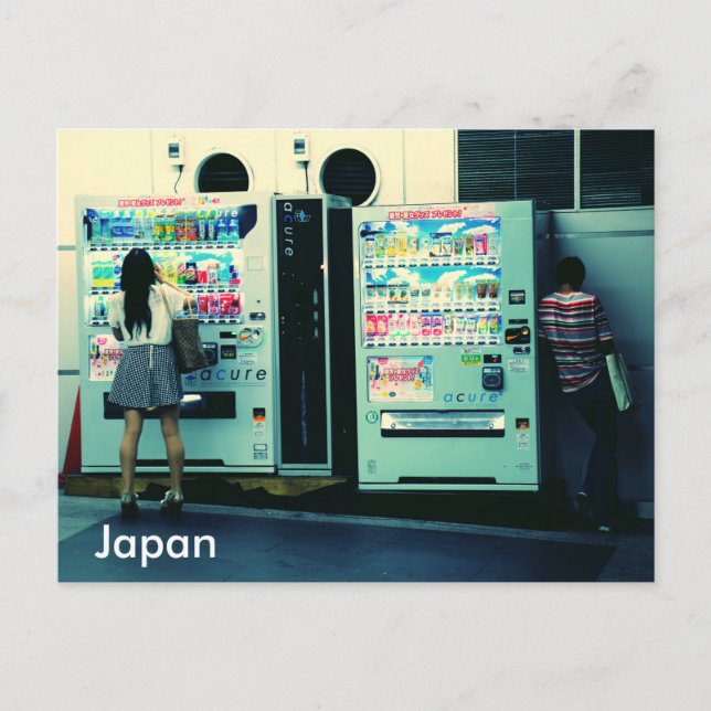 Japanese Vending Machines Postcard (Front)