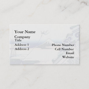 Japanese Vintage Art Fuji from Honganji Temple Business Card