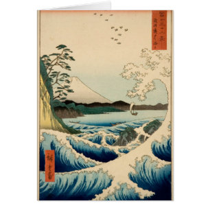 Japanese Vintage Art Sea of Satta Hiroshige