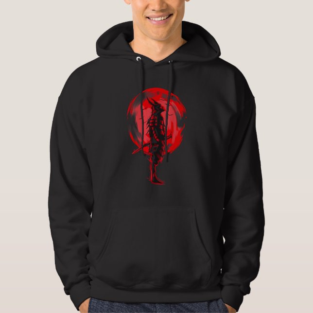 Japanese Vintage Bushido Samurai Hoodie (Front)
