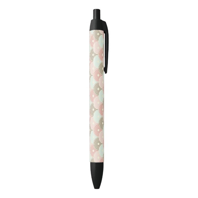 Japanese vintage pattern black ink pen (Bottom (Vertical))