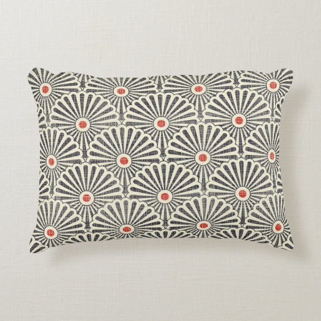 Japanese vintage pattern, seamless texture. accent pillow (Front)