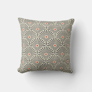 Japanese vintage pattern, seamless texture. throw pillow