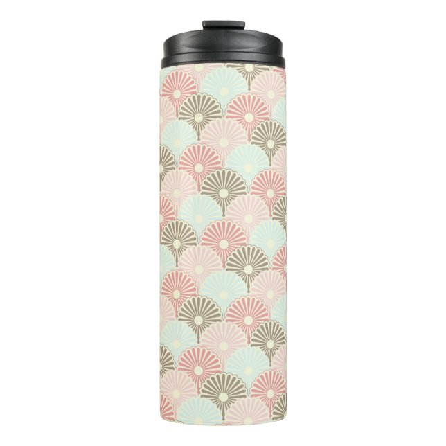 Japanese vintage pattern thermal tumbler (Front)