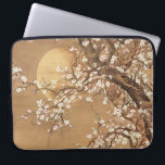 Japanese vintage plum blossoms in moonlight laptop sleeve<br><div class="desc">Japanese vintage ink and colour painting plum blossoms in moonlight.</div>