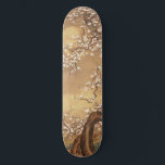 Japanese vintage plum blossoms in moonlight skateboard<br><div class="desc">Japanese vintage ink and colour painting plum blossoms in moonlight.</div>