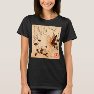 Japanese vintage retro artwork Hare and Dandelion  T-Shirt