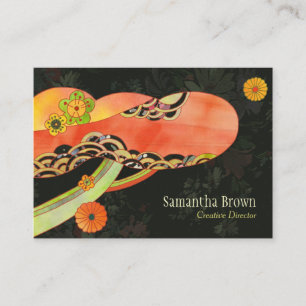 Japanese Washi Pattern Unique Business Card