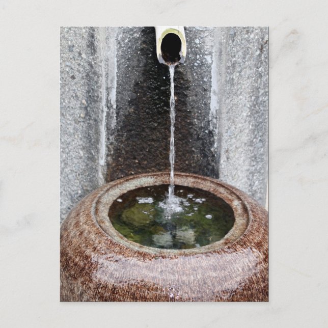 japanese water basin postcard (Front)