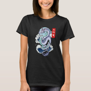 Japanese Water Dragon Elemental Mythical Winged Re T-Shirt