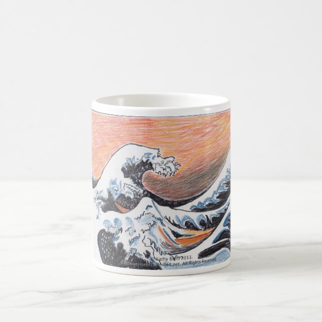 Japanese Wave mug (Center)