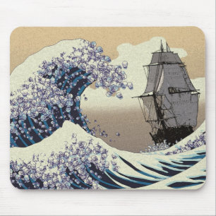 JAPANESE WAVES MOUSE PAD