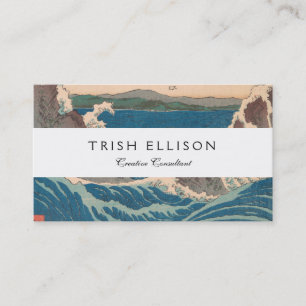 Japanese Waves Naruto Whirlpool Artwork Business Card