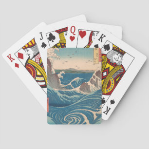 Japanese Waves Naruto Whirlpool Artwork Playing Cards