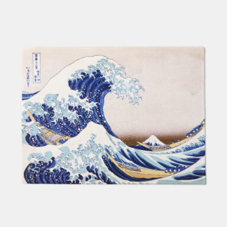 Japanese Waves Welcome Mat
