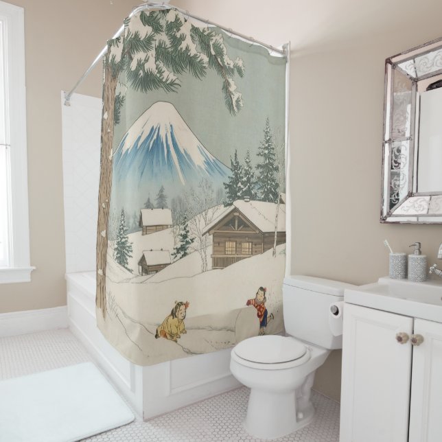 Japanese  winter  landscape -ukoy-e  style (In Situ)