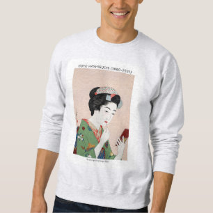 Japanese woman applying rouge - Goyō Hashiguchi Sweatshirt