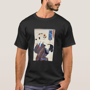Japanese Woman with Cat, Utagawa Kuniyoshi T-Shirt
