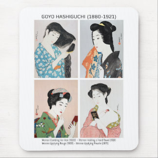 Japanese women portraits  - Goyō Hashiguchi Mouse Pad