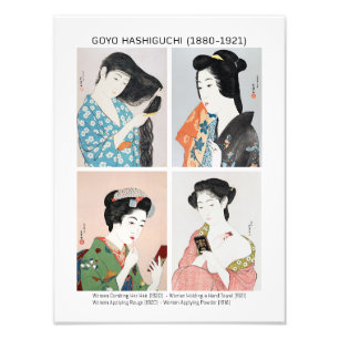Japanese women portraits  - Goyō Hashiguchi Photo Print
