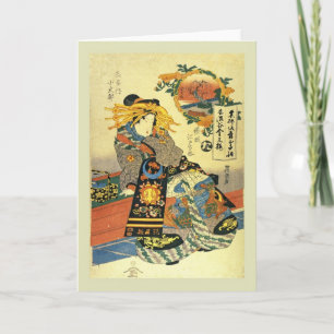 Japanese Woodblock Card