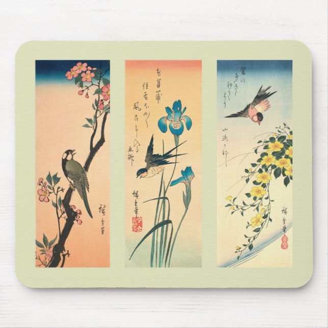 Japanese Woodblock print Mouse Pad (Front)
