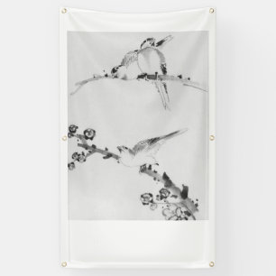 JAPANESE WOODBLOCK PRINT OF BIRDS BANNER