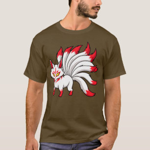Japanese Yokai figure Kawaii Kitsune T-Shirt