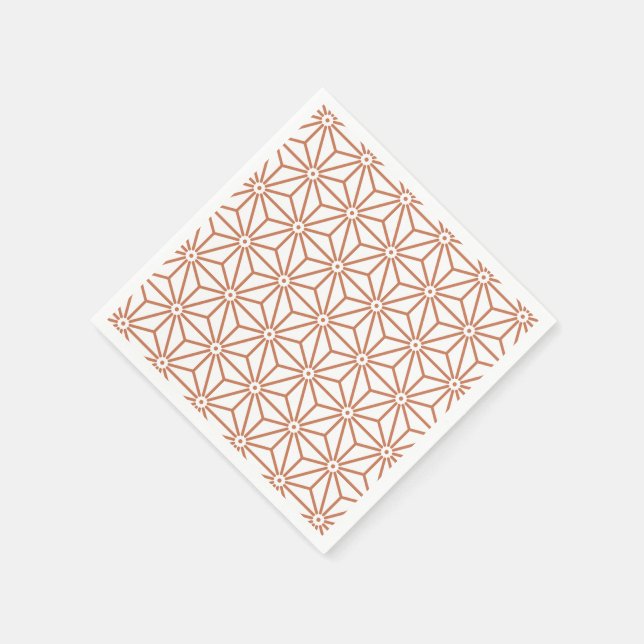 Japanese Yukata Jinbei Asanoha ensyucha Napkin (Corner)