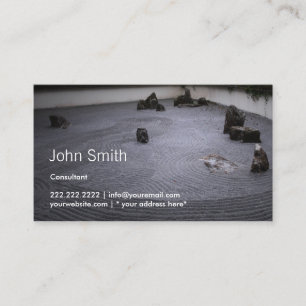 Japanese Zen Garden Consulting Business Card
