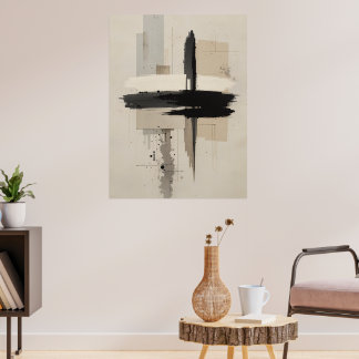 Japanese Zen Minimalist Poster Calm Modern Wall