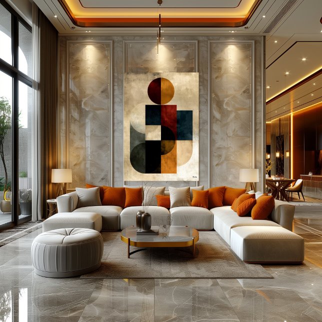 Japanese Zen Ripple Geometric Abstract Wall Art (Creator Uploaded)