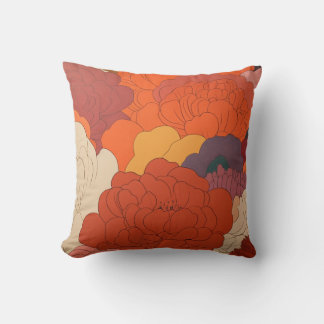 Japaneseflowercushion Throw Pillow