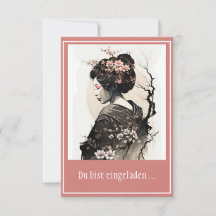  Japanische Geisha -  Invitation