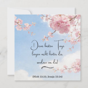 Japanische Zierkirsche - Deine besten Tage - JW Card