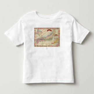 JapanPanoramic MapJapan Toddler T-shirt