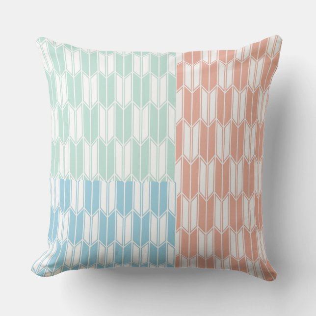 Japenese Patchwork Design Pillow (Front)