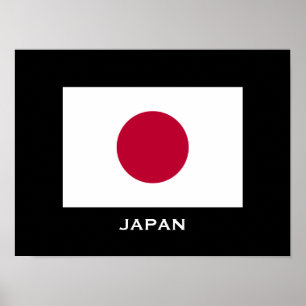 Japon - affiche classique du drapeau