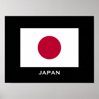Japon - affiche classique du drapeau