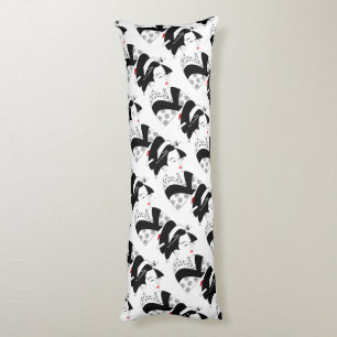 Japon Belle femme Geisha Coussin noir blanc