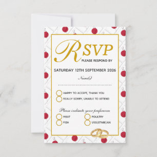 JAPON Mariage Celebration RSVP Response Card