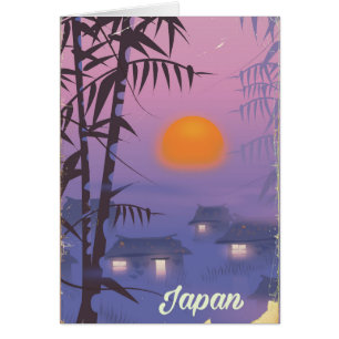Japon paysage coucher de soleil