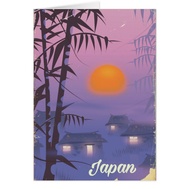 Japon paysage coucher de soleil (Devant)